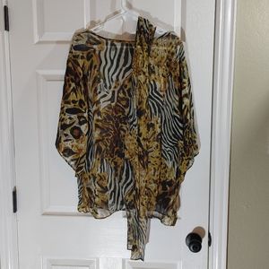 Newport News caftan coverup, size 2